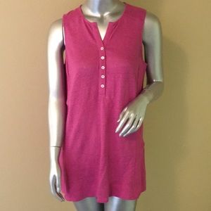 J. Jill love linen high-low long tank